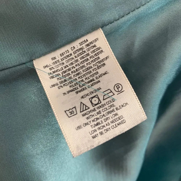 Anthropologie Maeve Aria Dress Fit & Flare Short Sleeve Cut Out Neck Blue Size 0 - Picture 10 of 10